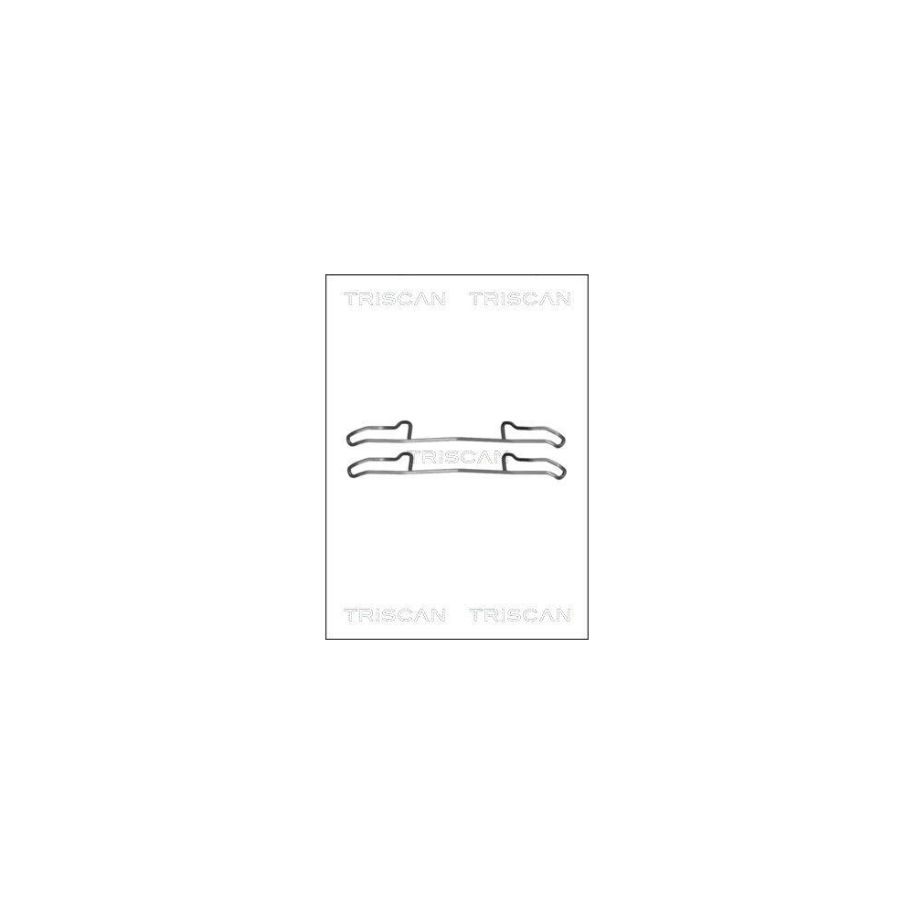 Zubeh&ouml;rsatz, Scheibenbremsbelag TRISCAN 8105 241536 f&uuml;r, Vorderachse