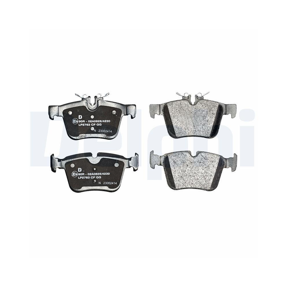 DELPHI LP2763 Bremsbelagsatz, Scheibenbremse f&uuml;r MERCEDES-BENZ, Hinterachse