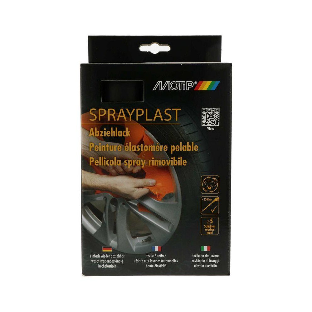 Lack MOTIP 396588 SPRAYPLAST Set schwarz matt 2 x 400 ml für