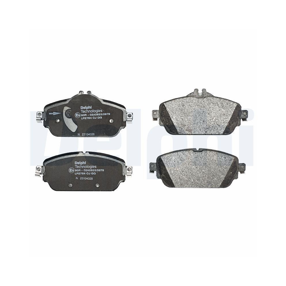 DELPHI LP2764 Bremsbelagsatz, Scheibenbremse f&uuml;r MERCEDES-BENZ, Vorderachse
