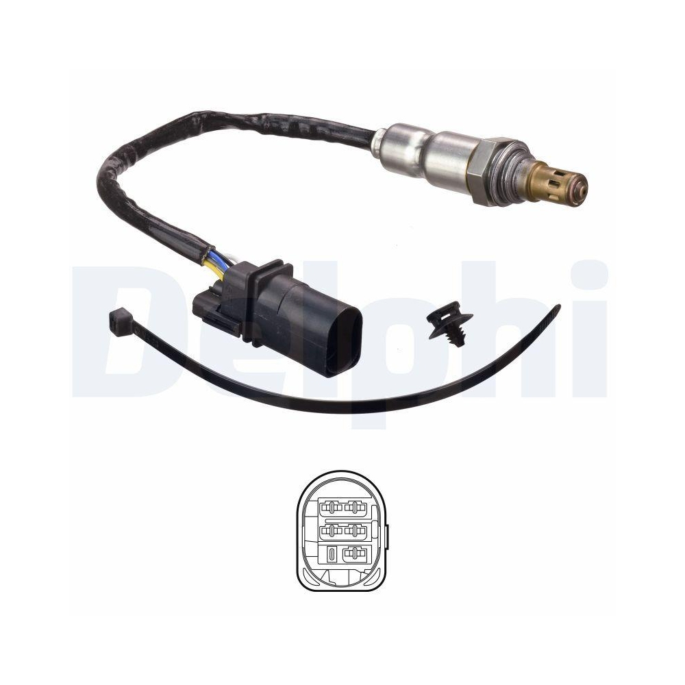 DELPHI ES21175-12B1 Lambdasonde für OPEL VAUXHALL CHEVROLET, nach Katalysator