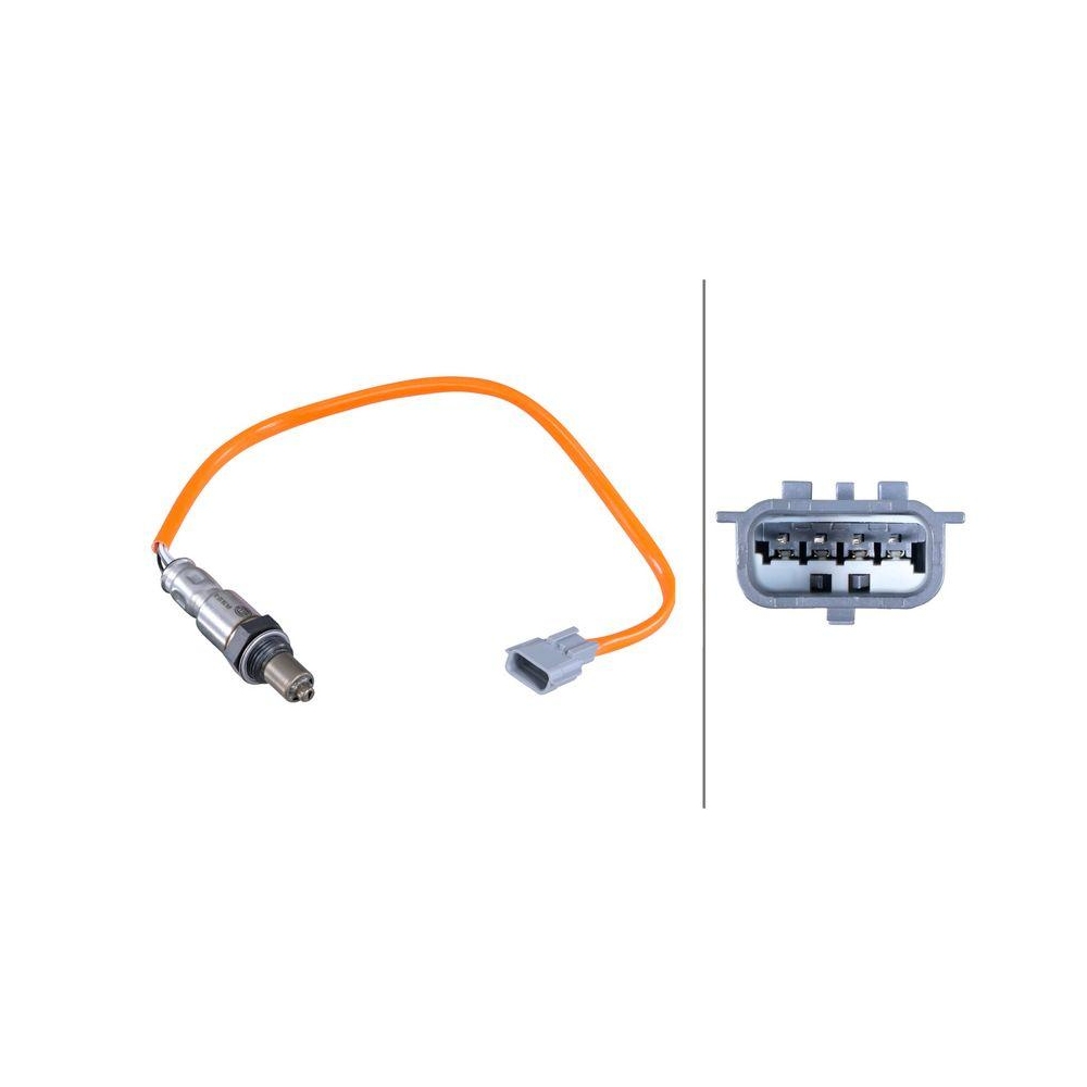 HELLA Lambdasonde 6PA 358 103-261 f&uuml;r NISSAN, nach Katalysator, vor Katalysator