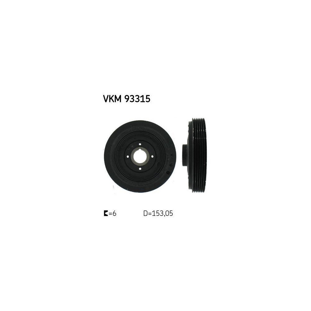 Riemenscheibe, Kurbelwelle SKF VKM 93315 f&uuml;r CITRO&Euml;N PEUGEOT