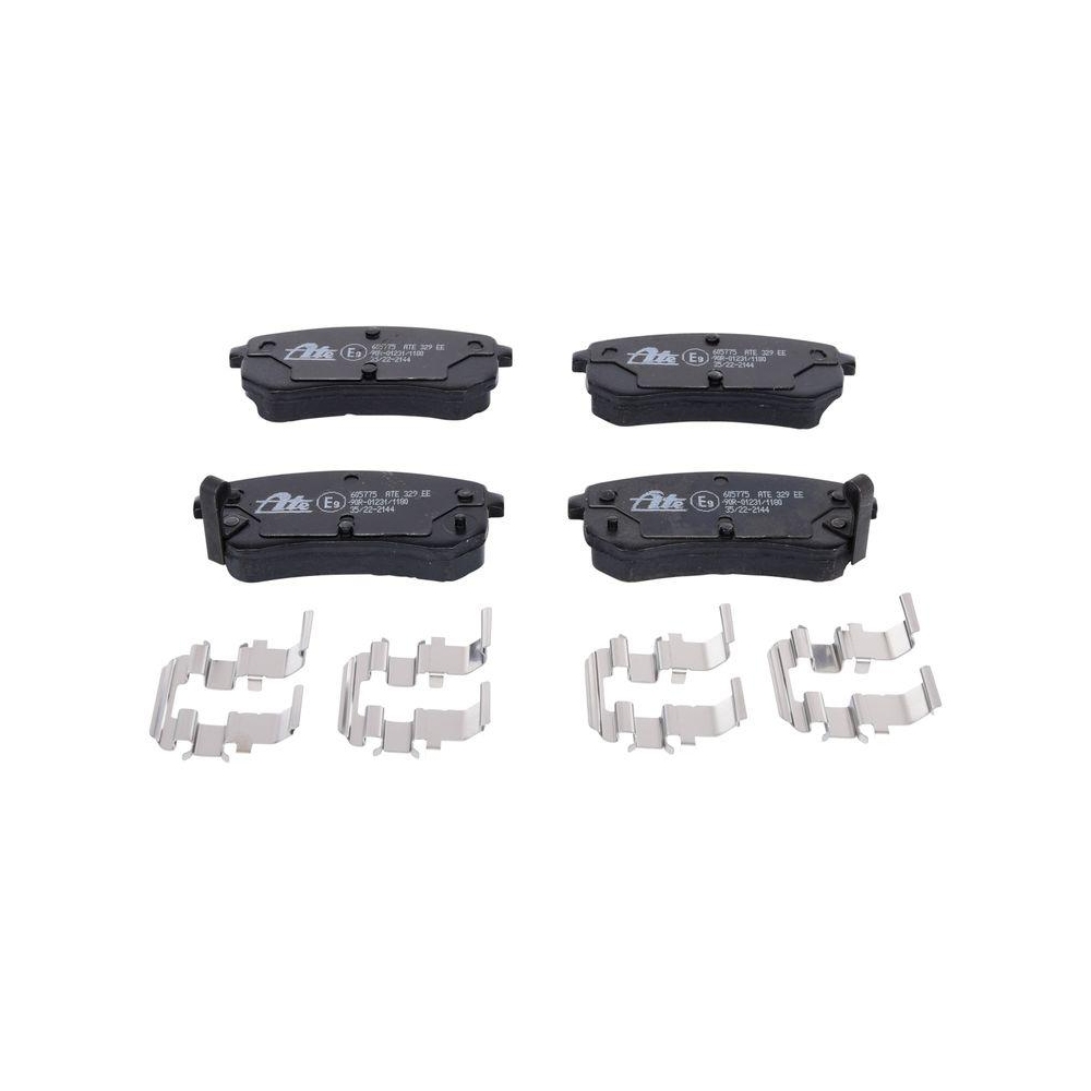 Bremsbelagsatz, Scheibenbremse ATE 13.0460-5775.2 f&uuml;r HYUNDAI KIA, Hinterachse