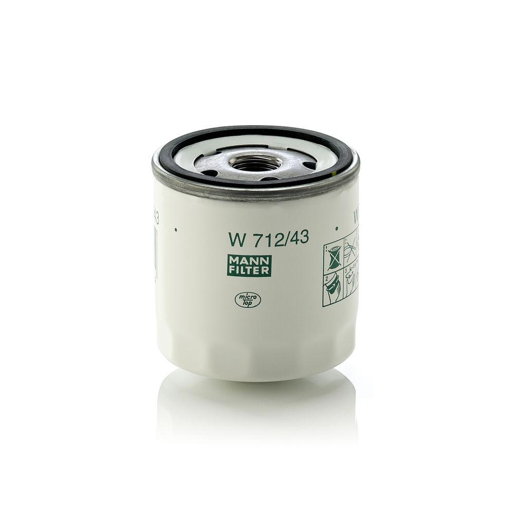 Ölfilter MANN-FILTER W 712/43 für FIAT FORD MAZDA PEUGEOT RENAULT VAG