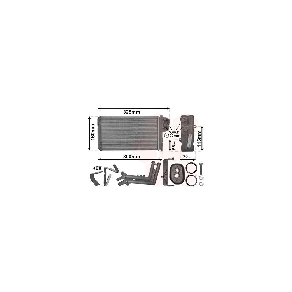 W&auml;rmetauscher, Innenraumheizung VAN WEZEL 43006227 *** IR PLUS *** f&uuml;r RENAULT