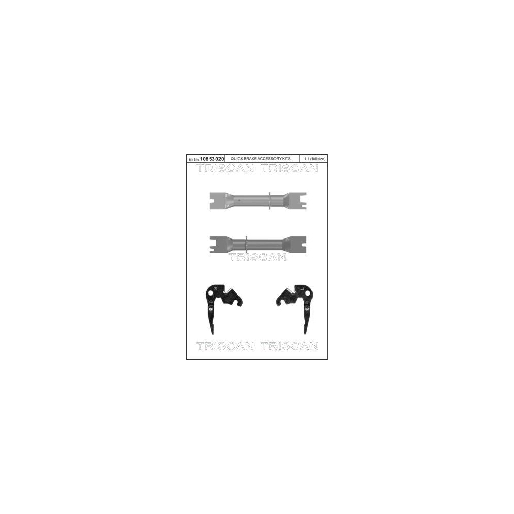 Nachsteller-Satz, Trommelbremse TRISCAN 8105 141701 f&uuml;r, Hinterachse