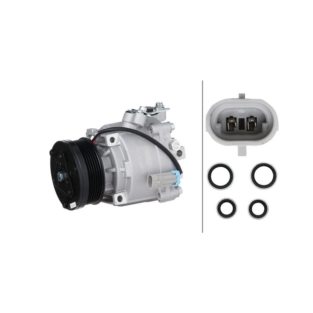 HELLA Kompressor, Klimaanlage 8FK 366 201-481 >>> Easy2Fit <<< f&uuml;r OPEL VAUXHALL