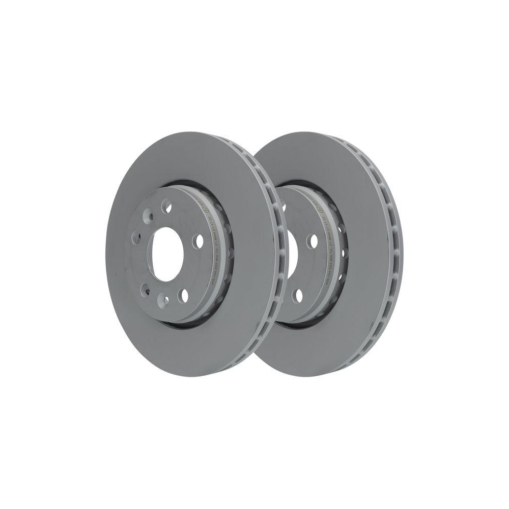 Bremsscheibe ATE 24.0124-0222.1 f&uuml;r MERCEDES-BENZ NISSAN RENAULT, Vorderachse