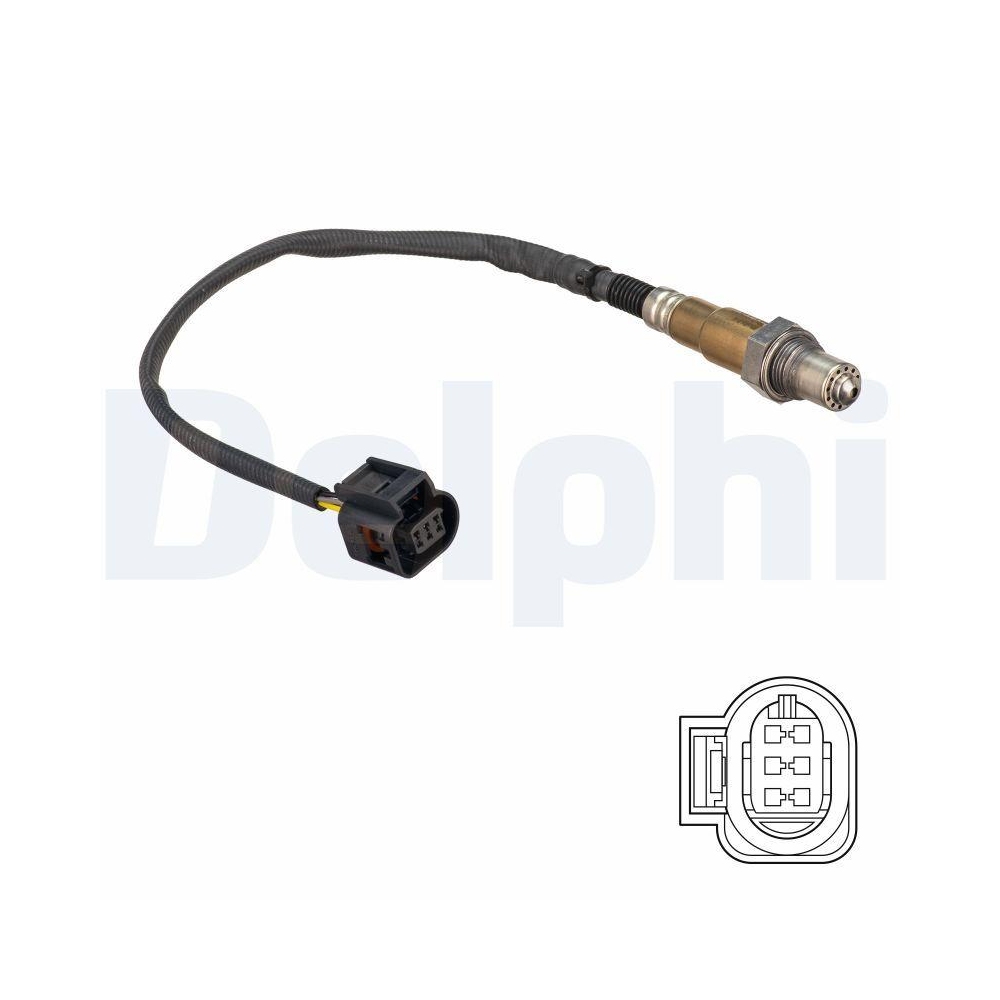 DELPHI ES21180-12B1 Lambdasonde für BMW MINI, links, nach Katalysator, rechts
