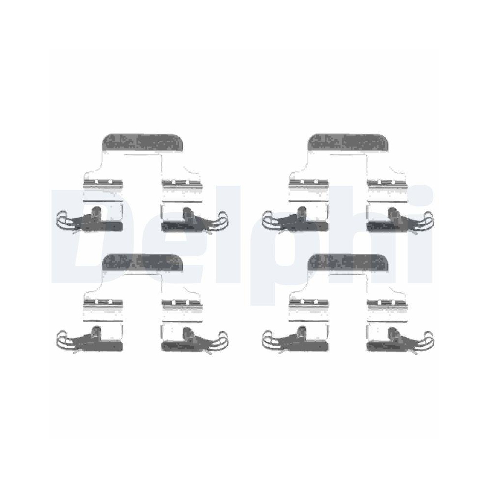 DELPHI LX0541 Zubehörsatz, Scheibenbremsbelag für AUDI, Hinterachse