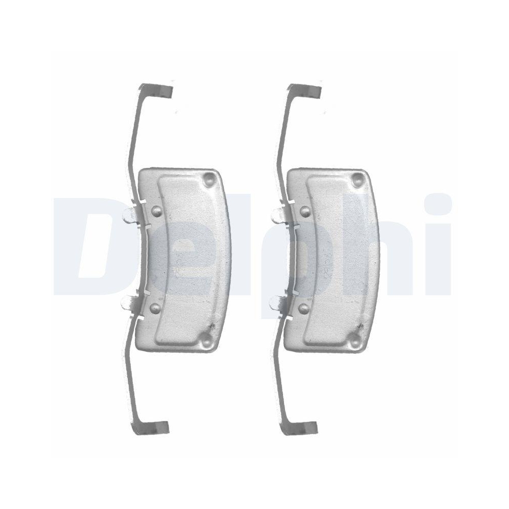 DELPHI LX0542 Zubeh&ouml;rsatz, Scheibenbremsbelag f&uuml;r, Vorderachse