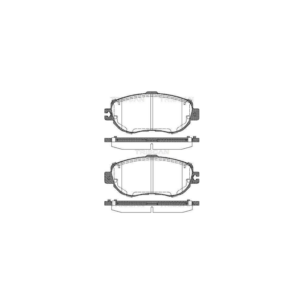 Bremsbelagsatz, Scheibenbremse TRISCAN 8110 13036 f&uuml;r LEXUS, Vorderachse