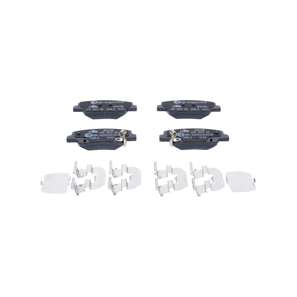 Bremsbelagsatz, Scheibenbremse ATE 13.0460-5786.2 f&uuml;r SSANGYONG HYUNDAI KIA