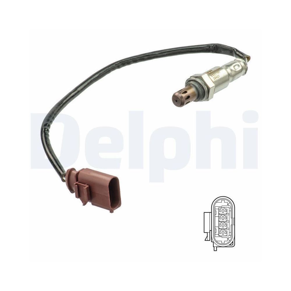 DELPHI ES21187-12B1 Lambdasonde f&uuml;r AUDI SEAT VW, vor Katalysator