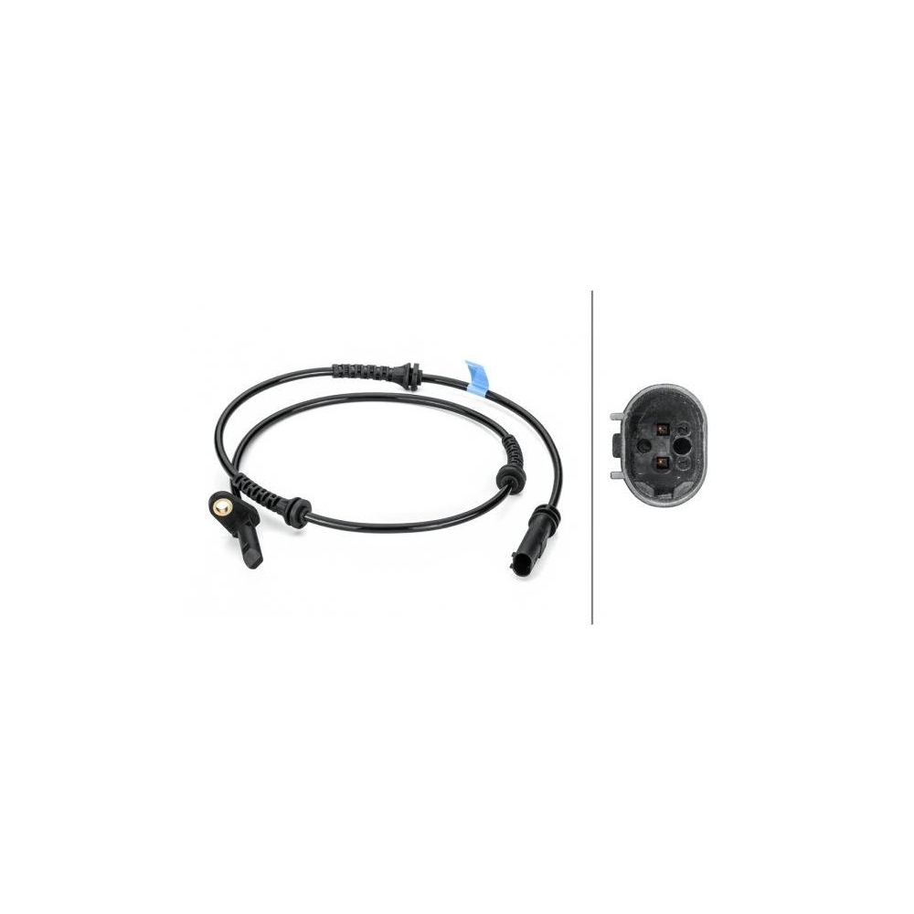 HELLA Sensor, Raddrehzahl 6PU 012 806-491 f&uuml;r BMW, Hinterachse