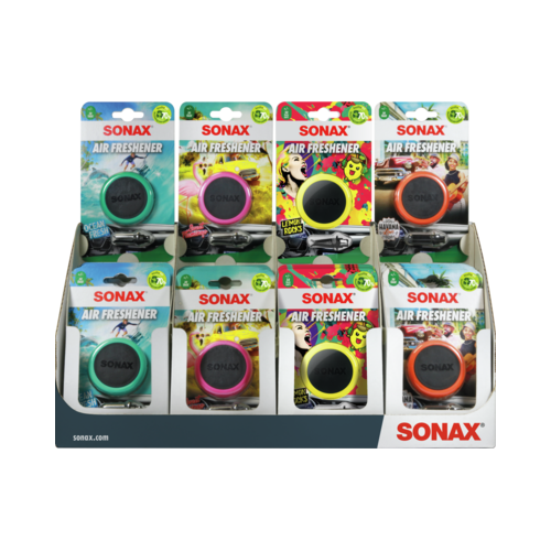 SONAX 03627410 Air Freshener Thekendisplay gemischt Auto Pflege Fahrzeug 24St&uuml;ck