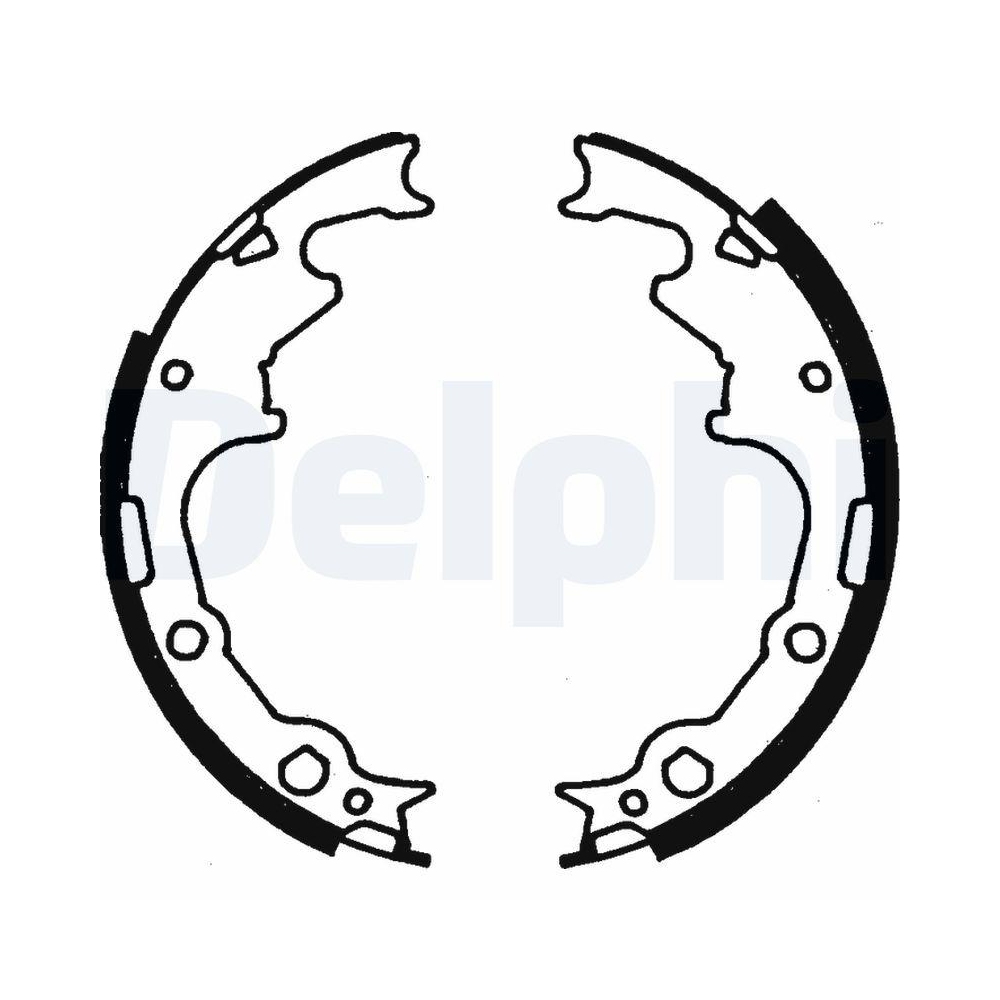 DELPHI LS1780 Bremsbackensatz f&uuml;r CHRYSLER DODGE RENAULT PLYMOUTH JEEP