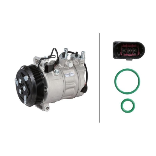 HELLA 8FK 366 203-761 Kompressor, Klimaanlage >>> Easy2Fit <<< f&uuml;r PORSCHE