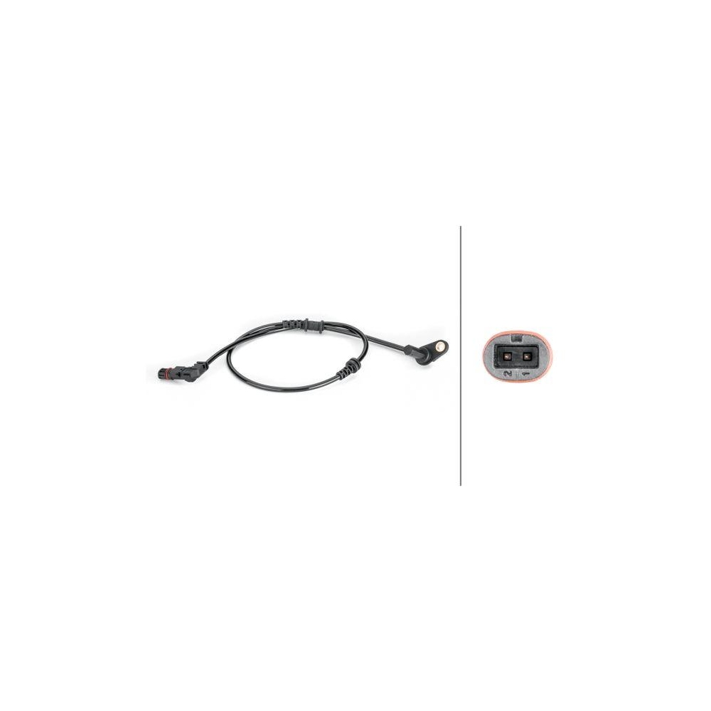 HELLA Sensor, Raddrehzahl 6PU 012 806-561 f&uuml;r MERCEDES-BENZ, Vorderachse