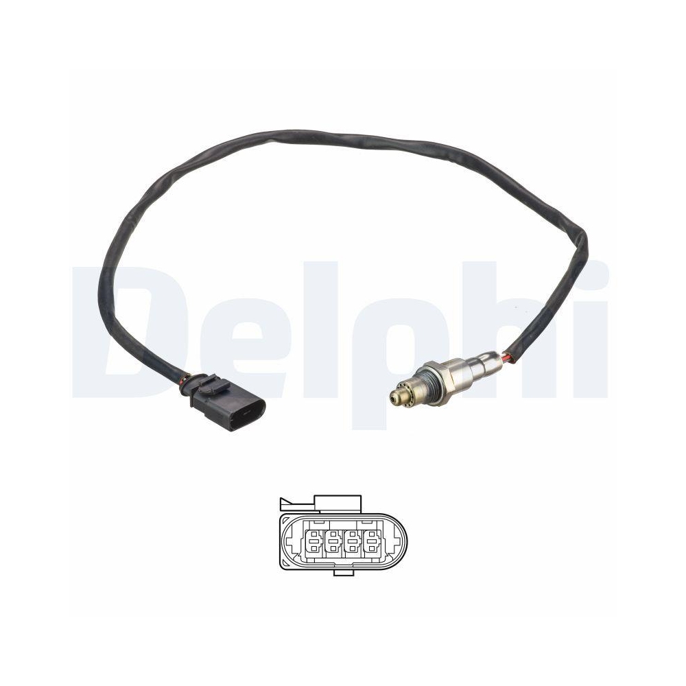DELPHI ES21192-12B1 Lambdasonde f&uuml;r AUDI SEAT SKODA VW, nach Katalysator