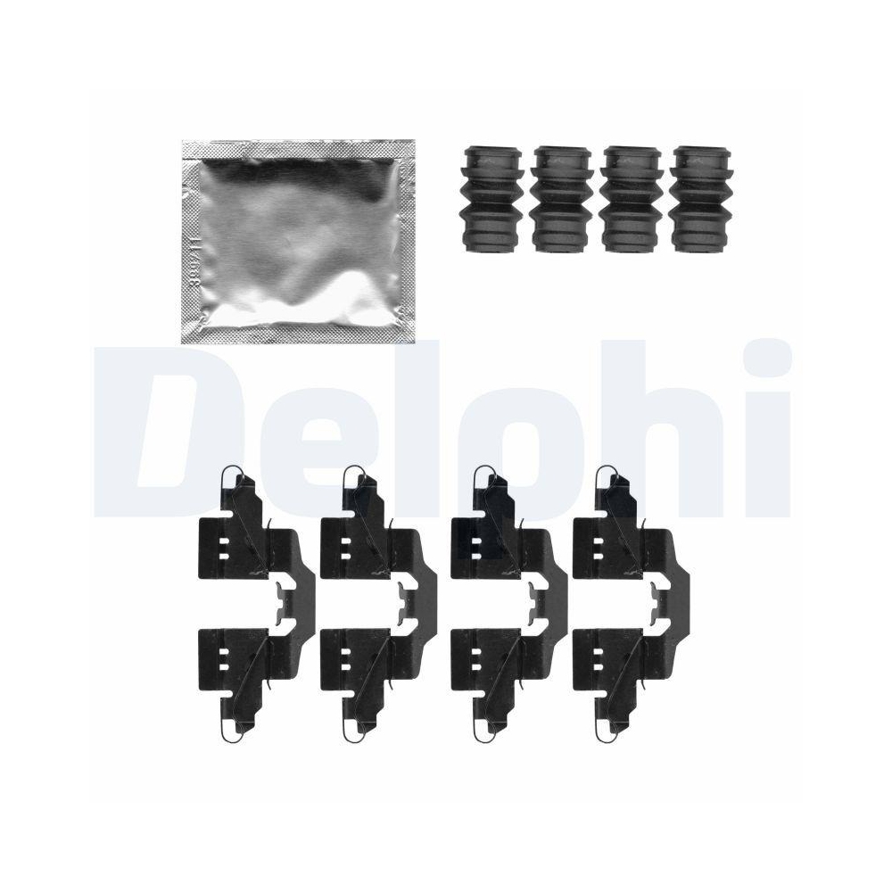 DELPHI LX0550 Zubehörsatz, Scheibenbremsbelag für, Hinterachse