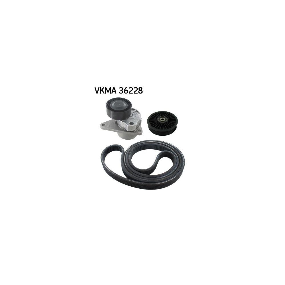 Keilrippenriemensatz SKF VKMA 36228 f&uuml;r ISUZU OPEL RENAULT VAUXHALL VOLVO