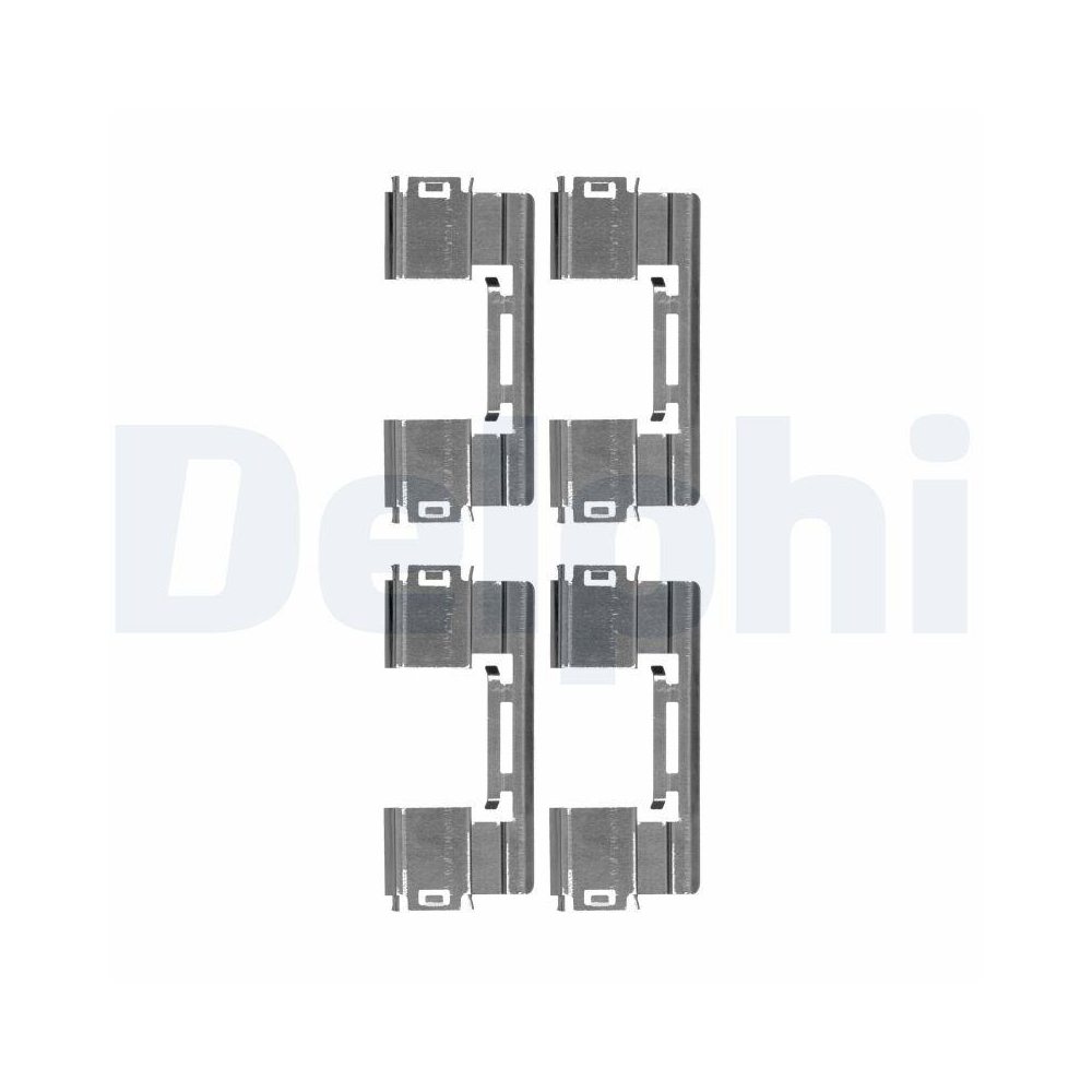 DELPHI LX0551 Zubehörsatz, Scheibenbremsbelag für, Vorderachse