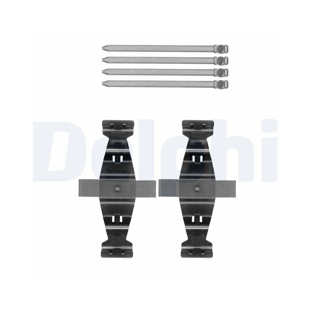 DELPHI LX0552 Zubeh&ouml;rsatz, Scheibenbremsbelag f&uuml;r MERCEDES-BENZ, Vorderachse