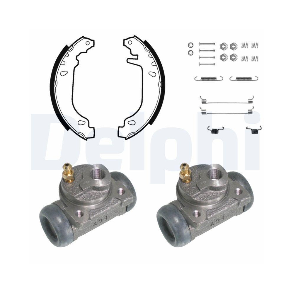 DELPHI KP732 Bremsbackensatz f&uuml;r RENAULT, Hinterachse