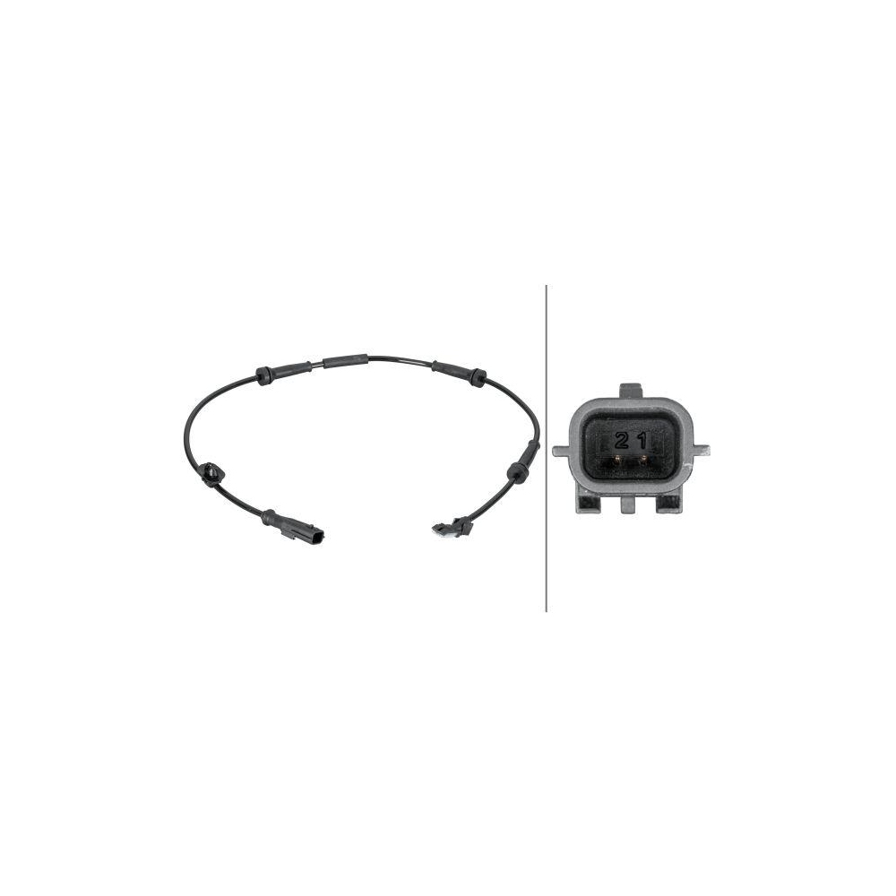 HELLA Sensor, Raddrehzahl 6PU 012 806-681 f&uuml;r RENAULT, Vorderachse