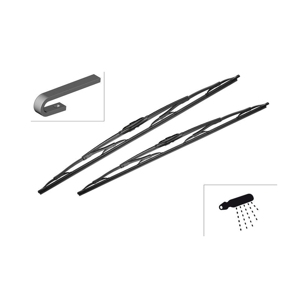Wischblatt BOSCH 3 397 001 725 Twin für, vorne