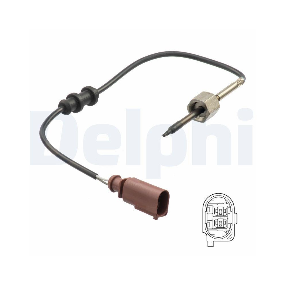 DELPHI TS30185 Sensor, Abgastemperatur f&uuml;r SEAT VW
