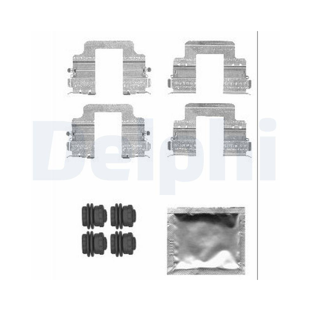 DELPHI LX0555 Zubeh&ouml;rsatz, Scheibenbremsbelag f&uuml;r LAND ROVER, Hinterachse