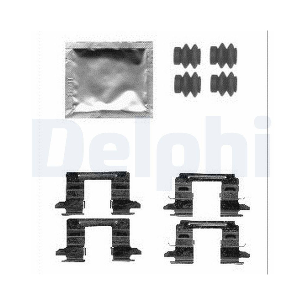 DELPHI LX0556 Zubeh&ouml;rsatz, Scheibenbremsbelag f&uuml;r, Hinterachse