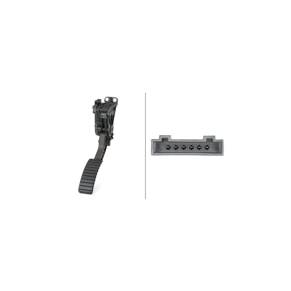 HELLA Sensor, Fahrpedalstellung 6PV 010 946-181 für RENAULT