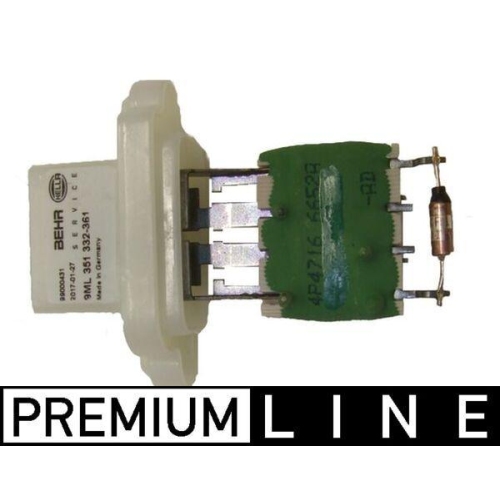 MAHLE ABR 97 000P Widerstand, Innenraumgebl&auml;se BEHR *** PREMIUM LINE *** f&uuml;r