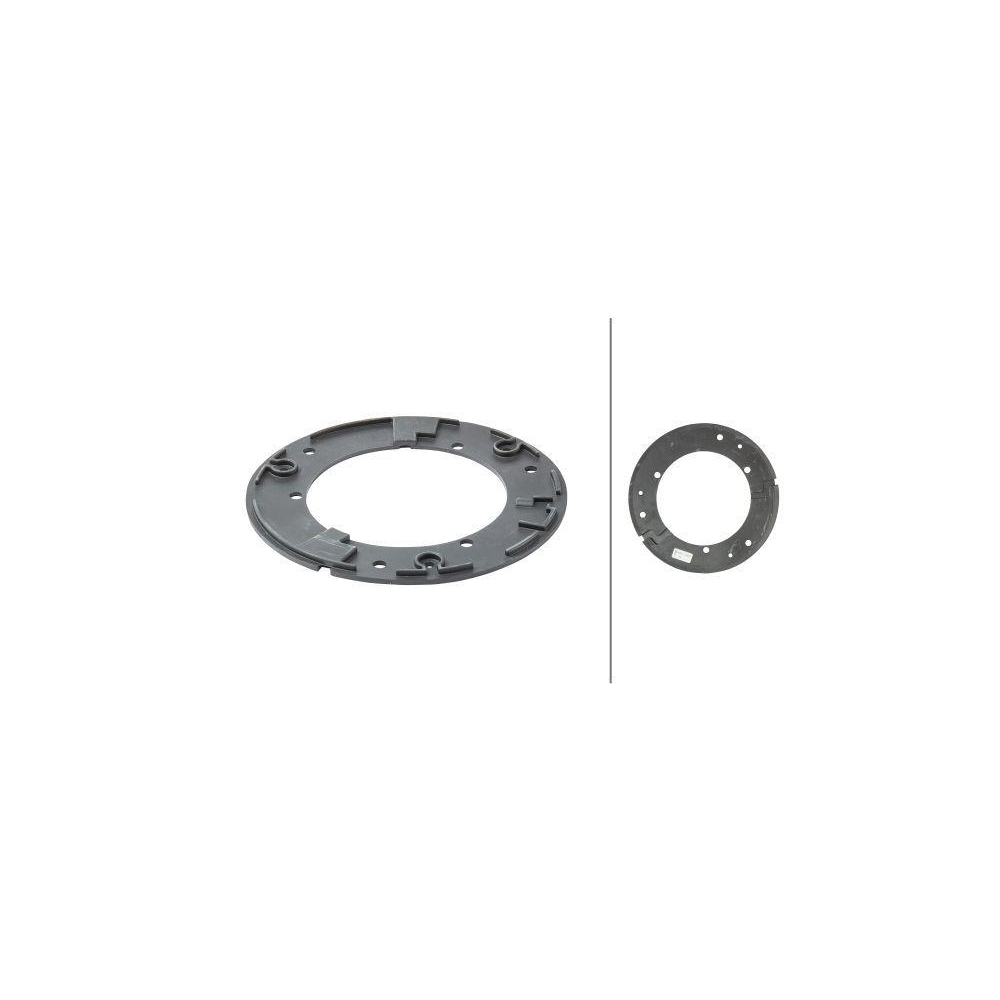 HELLA Unterlage, Rundumkennleuchte 9GD 856 562-001 für MERCEDES-BENZ SCANIA VW