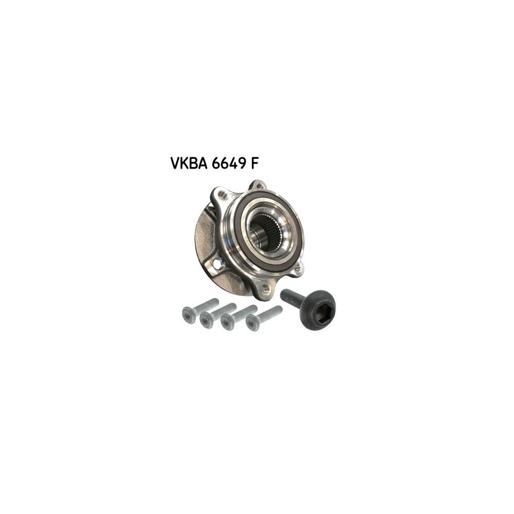 Radlagersatz SKF VKBA 6649 F für AUDI, Hinterachse, Vorderachse