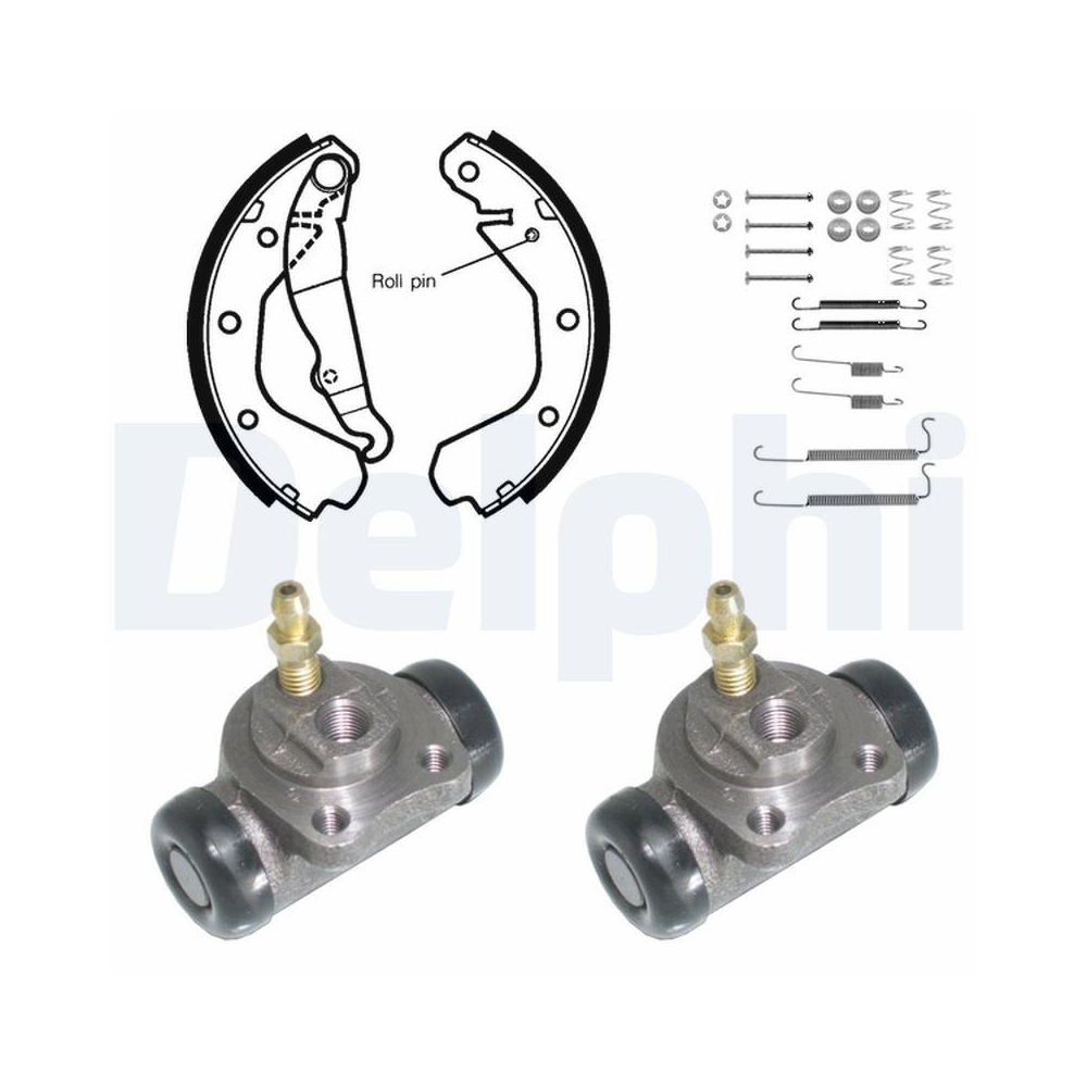 DELPHI KP749 Bremsbackensatz f&uuml;r, Hinterachse