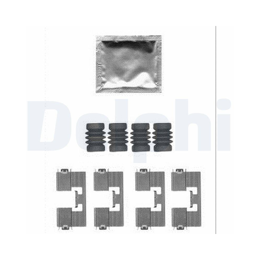 DELPHI LX0558 Zubeh&ouml;rsatz, Scheibenbremsbelag f&uuml;r, Hinterachse