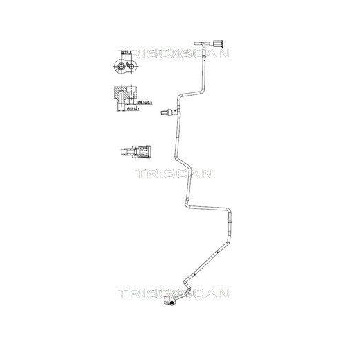 TRISCAN 9010 29049 Hochdruck-/Niederdruckleitung, Klimaanlage f&uuml;r SEAT SKODA VW