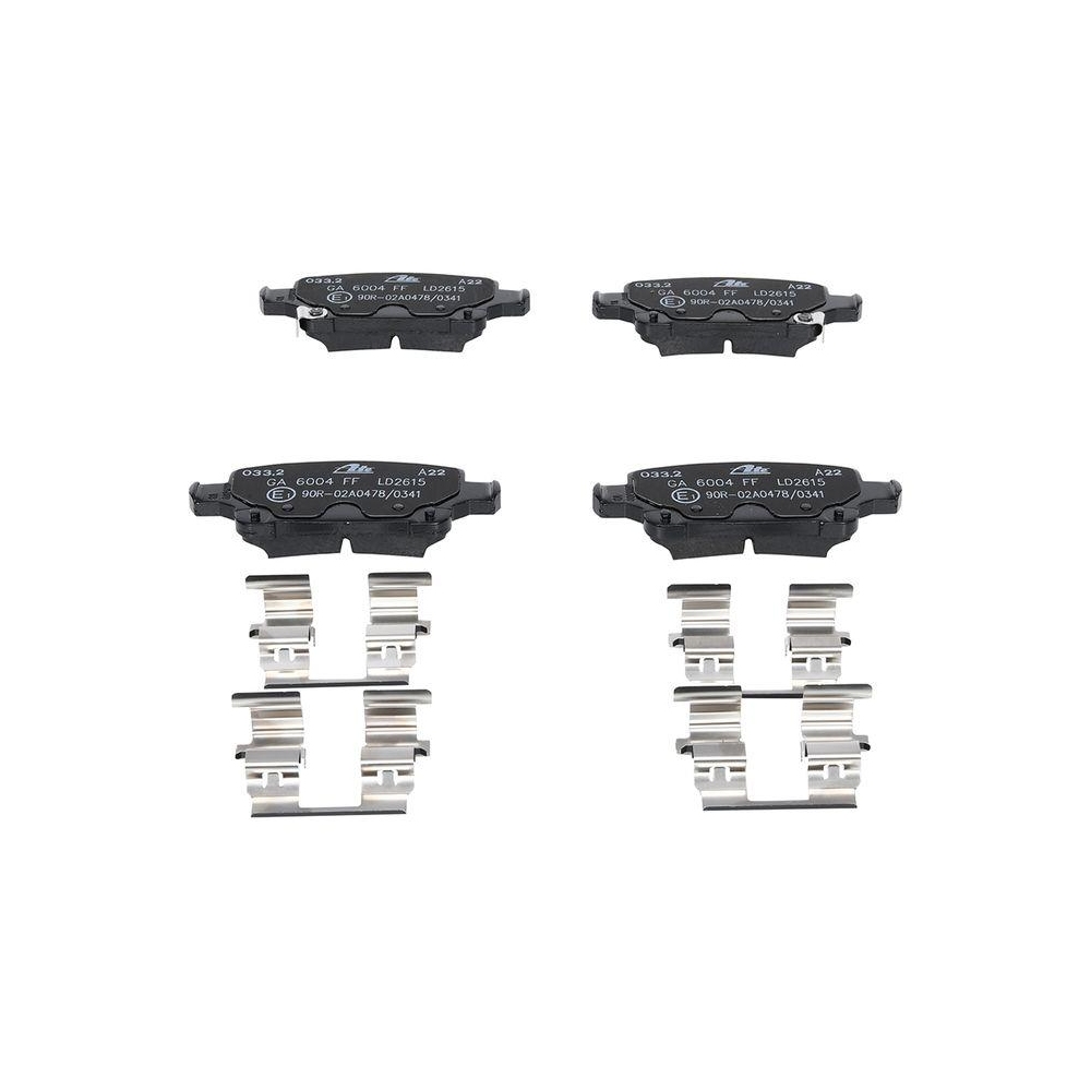 Bremsbelagsatz, Scheibenbremse ATE 13.0470-2615.2 ATE Ceramic für OPEL VAUXHALL