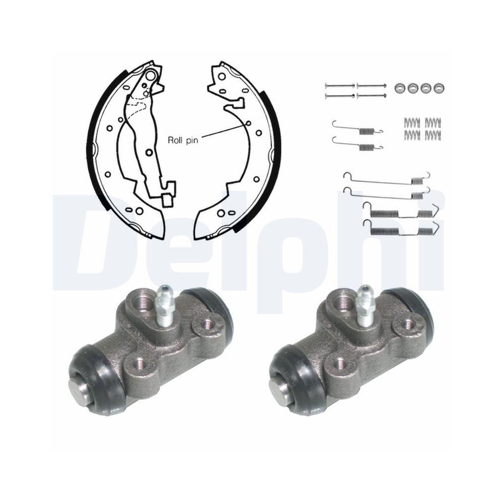 DELPHI KP753 Bremsbackensatz f&uuml;r, Hinterachse
