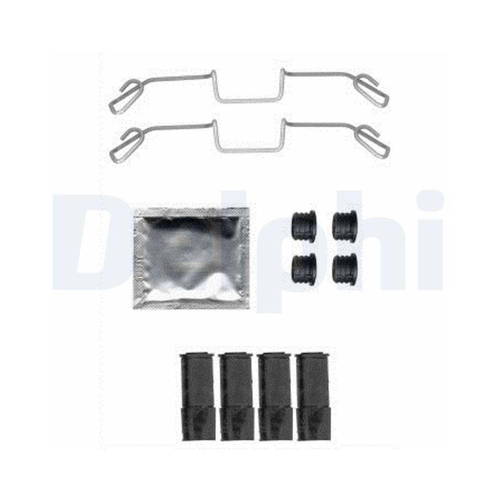 DELPHI LX0583 Zubeh&ouml;rsatz, Scheibenbremsbelag f&uuml;r, Vorderachse