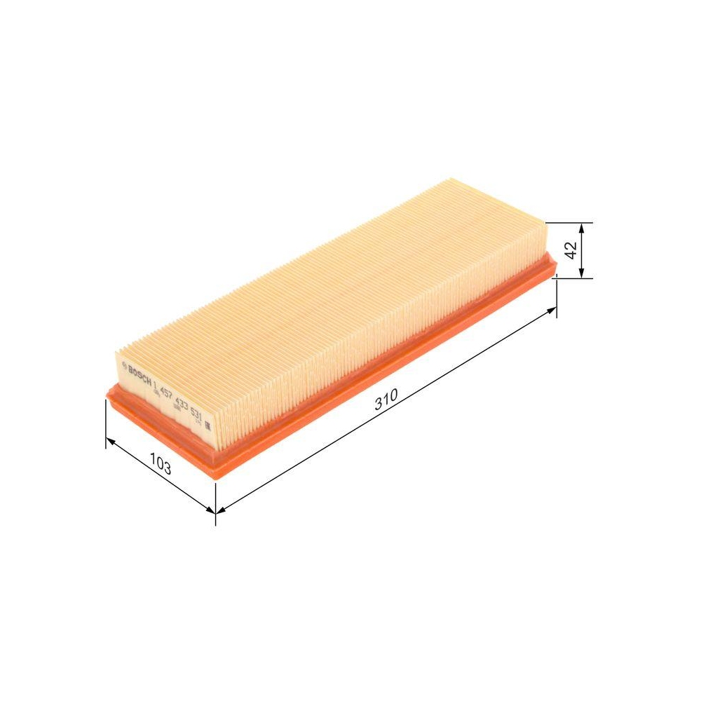 Luftfilter BOSCH 1 457 433 531 f&uuml;r GMC NISSAN OPEL RENAULT VAUXHALL CHEVROLET