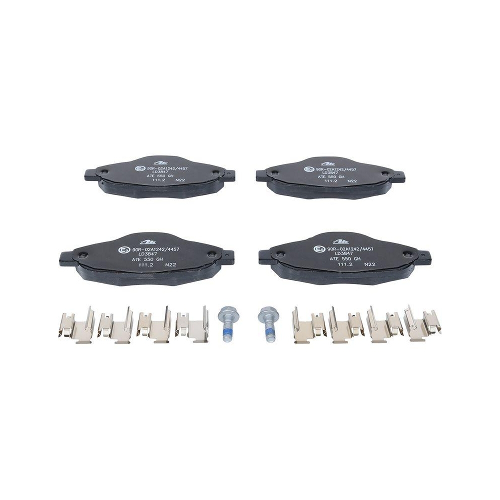 Bremsbelagsatz, Scheibenbremse ATE 13.0470-3847.2 ATE Ceramic f&uuml;r PEUGEOT