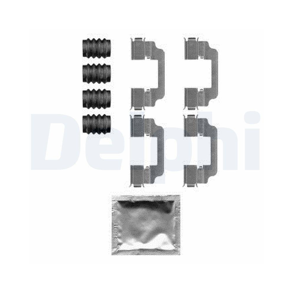 DELPHI LX0584 Zubeh&ouml;rsatz, Scheibenbremsbelag f&uuml;r BMW, Hinterachse