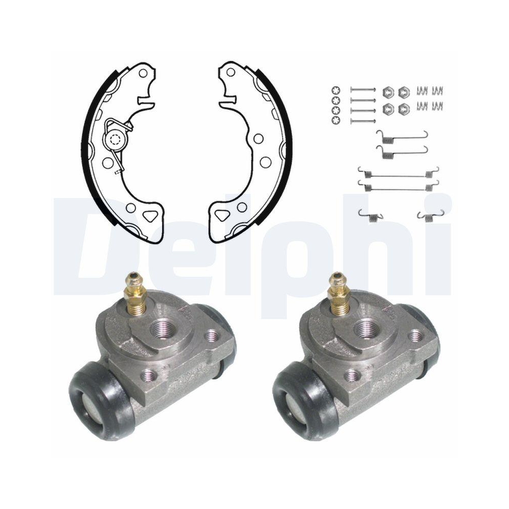 DELPHI KP756 Bremsbackensatz f&uuml;r CITRO&Euml;N, Hinterachse