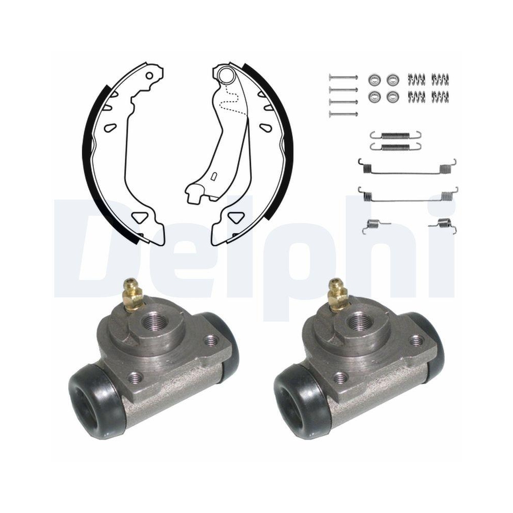 DELPHI KP760 Bremsbackensatz f&uuml;r, Hinterachse